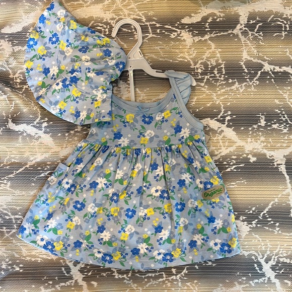 Gerber Other - NWT Gerber 3 piece organic cotton matched set blue and yellow floral 3-6 month